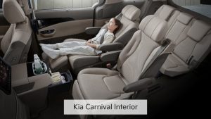 The roomy interior of the 2025 Kia Carnival
