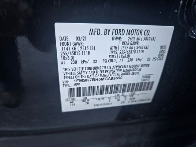 2021 Ford Explorer Base
