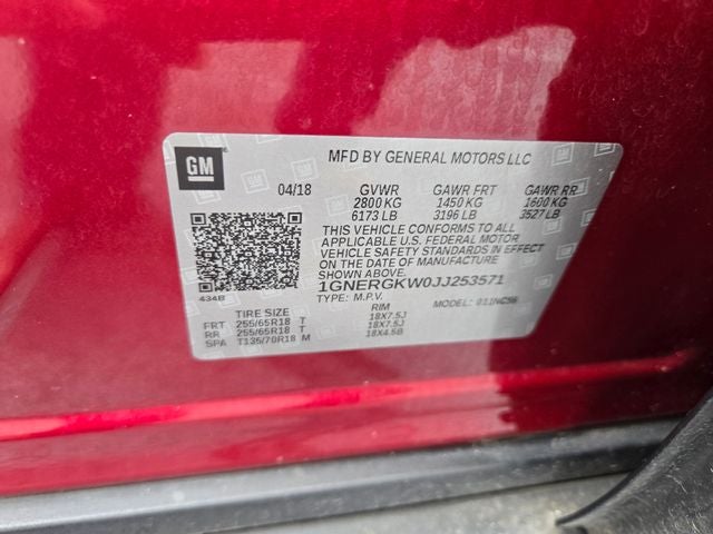 2018 Chevrolet Traverse LT Cloth w/1LT