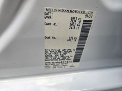 2022 Nissan Altima 2.5 SR