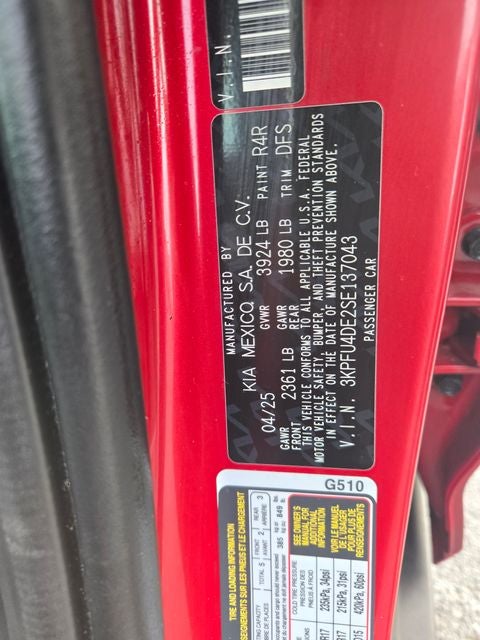 2025 Kia K4 EX