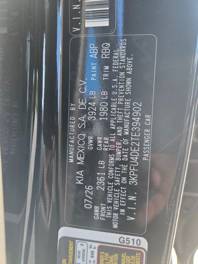 2026 Kia K4 EX