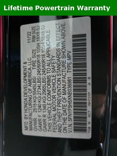 2022 Honda Pilot EX-L