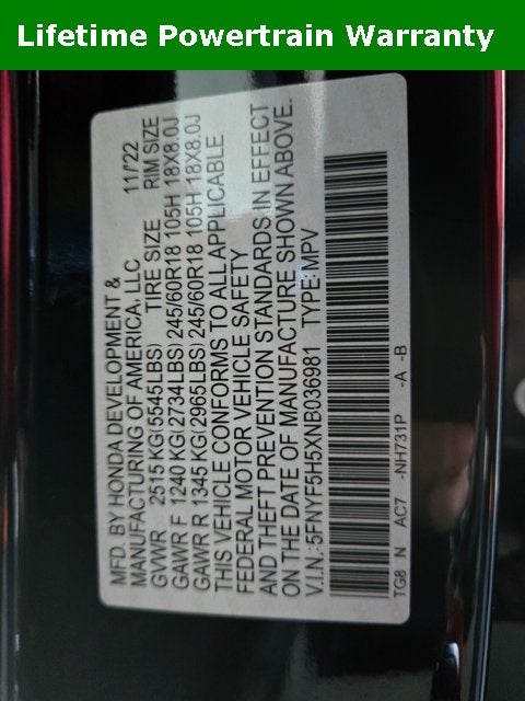 2022 Honda Pilot EX-L