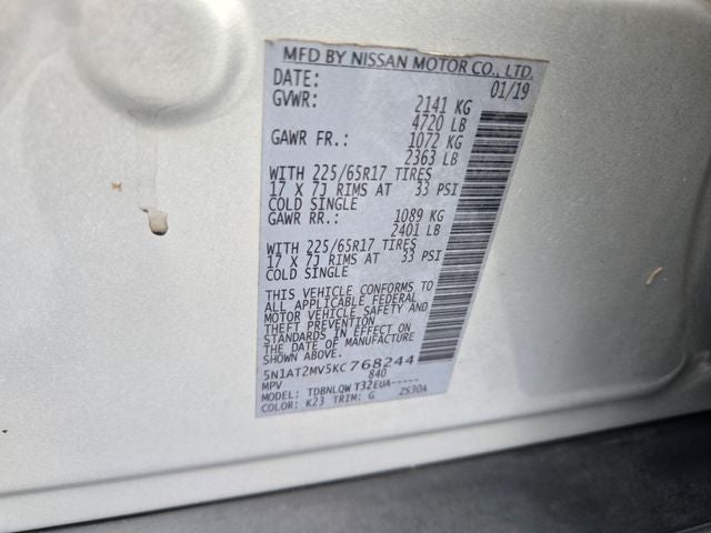 2019 Nissan Rogue SV