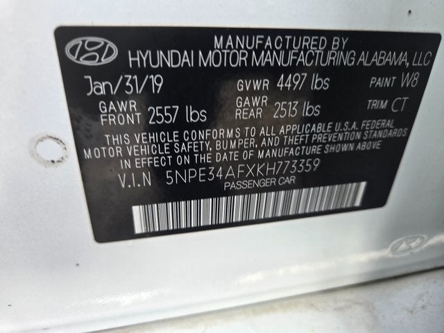 2019 Hyundai Sonata Sport