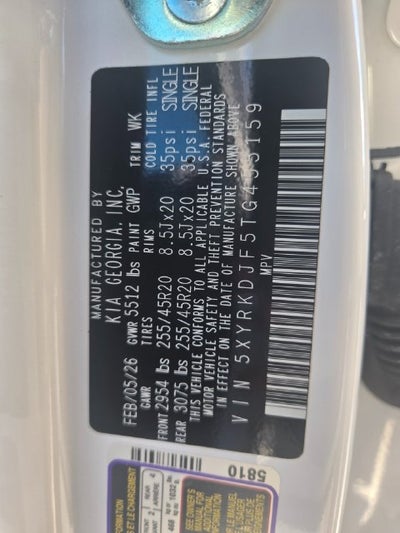 2026 Kia Sorento X-Line SX