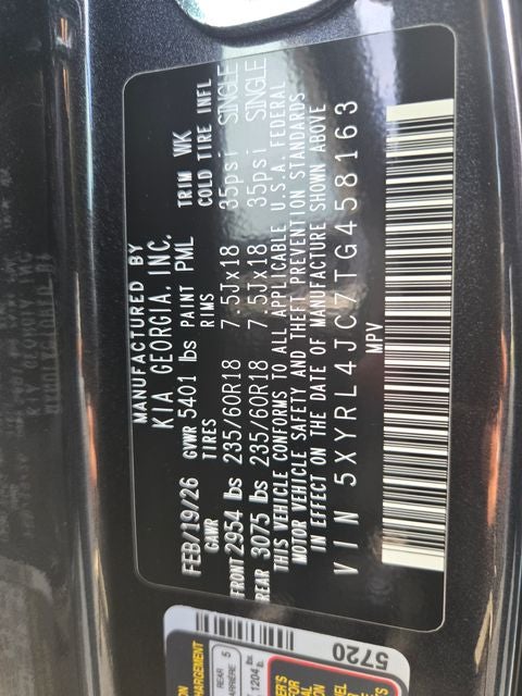 2026 Kia Sorento S