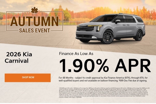 2026 Kia Carnival Offer